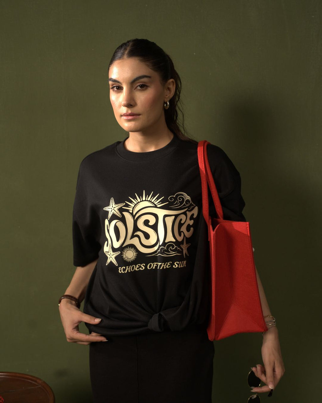 Solstice Black Tee