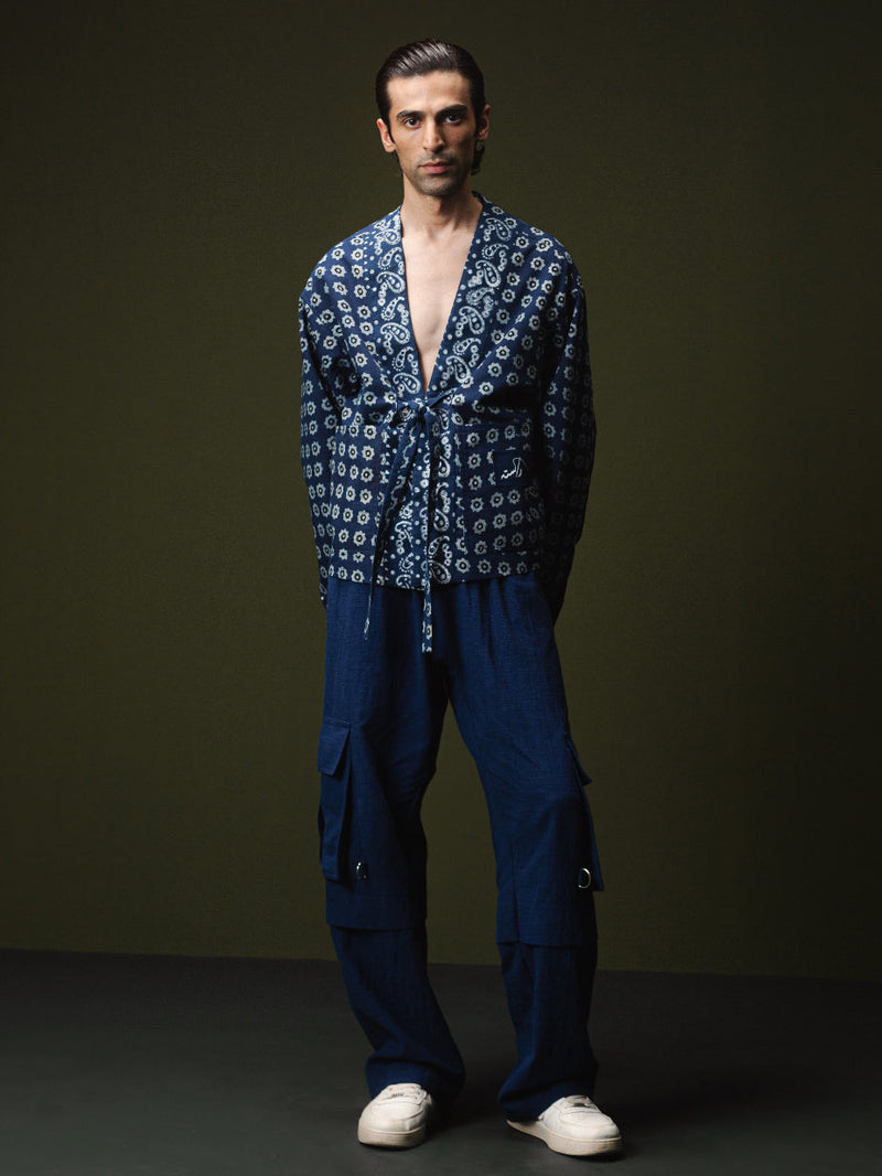 Designer wool coat for men